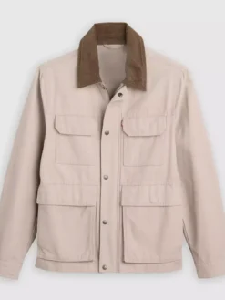 Shop Levis Barn Cotton Chore Jacket Beige