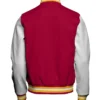 Shop USC Trojans Cardinal SC Interlock Wool Letterman Jacket Back