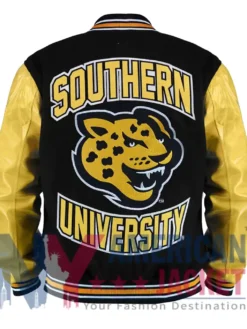 Southern University Varsity Black And Gold Jacket
