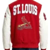 St. Louis Cardinals City Arch Red and White Varsity Jacket