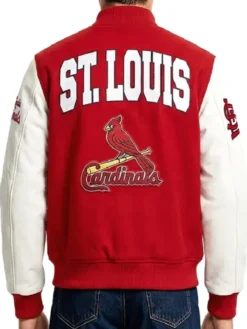 St. Louis Cardinals City Arch Red and White Varsity Jacket