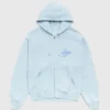 Stussy Surf Size Blue Zip Hoodie