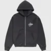 Stussy Surf Size Zip Black Hoodie