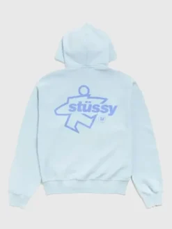 Stussy Surf Size Zip Blue Hoodie
