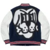 Supreme Bone Navy Varsity Letterman Jacket