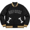 Supreme Bone Varsity Black Letterman Jacket