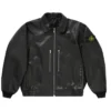 Supreme Island Stone Bomber Leather Jacket