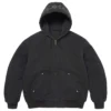 Supreme The Great China Wall Hooded Black Work Jacket