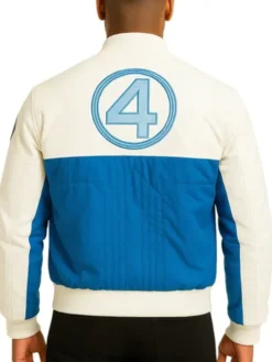 The Fantastic Four First Steps Blue White Jacket
