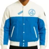 The Fantastic Four First Steps Blue and White Jacket