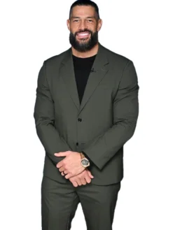 The Tonight Show Roman Reigns Green Suit