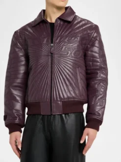 Trapunto Avirex Leather Jacket