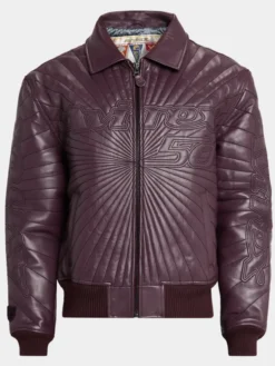 Trapunto Leather Avirex Jacket
