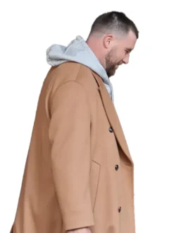 Travis Kelce NYC Brown Coat