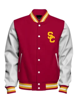 USC Trojans Cardinal SC Varsity Jacket