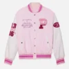 Victoria’s Secret X LoveShackFancy Pink Varsity Jacket