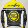 Vintage Lucky Strike Motorcycle Racing Leather Jacket