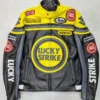 Vintage Motorcycle Lucky Strike Racing Leather Jacket