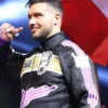 WWE 2026 Monday Night RAW Ethan Page Zip Up Blue Satin Jacket
