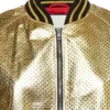 metallic-effect jacket
