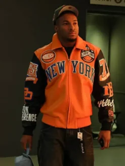 76ers Vs NY Knicks Miles McBride Varsity Jacket
