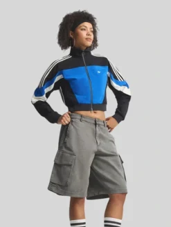 Adidas Blocking Blue Cropped Jacket