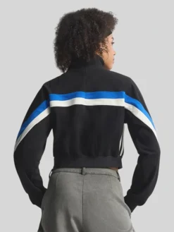 Adidas Blocking Cropped Blue Jacket