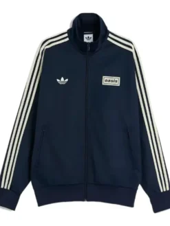 Adidas Oasis Navy Blue Zipper Track Jacket