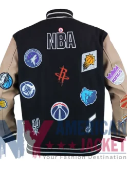 All Teams Logo Basketball Varsity Jacket
