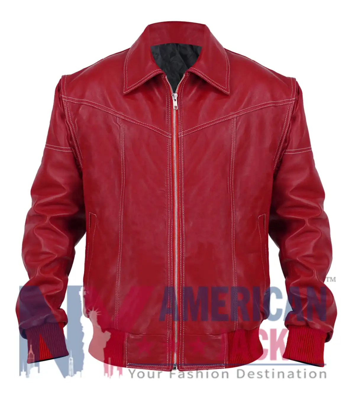 Allie Hayes Off Campus S01 Red Leather Jacket