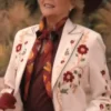 Annette Bening Dutton Ranch S01 White Floral Blazer