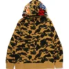 Bape 1st Yellow Camo Shark Full-Zip Hoodie