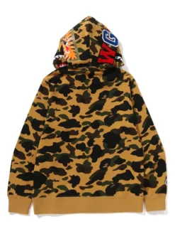 Bape 1st Yellow Camo Shark Full-Zip Hoodie