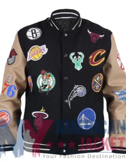 Basketball Logo All Teams Varsity Jacket