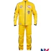 Beatrix Kiddo Kill Bill Leather Yellow Costume Tracksuit front view
