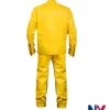 Beatrix Kiddo Kill Bill Leather Yellow Tracksuit Costume back view