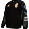 Buy-Chicago-Cubs-Mitchell-And-Ness-Black-Blackout-Letterman-Varsity-Jacket-For-Unisex