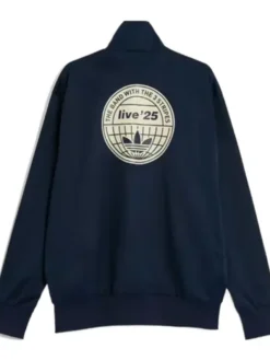 Alternative view of Adidas Oasis Navy Blue Zipper Track Jacket