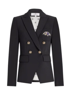 Alternative view of Baltimore Ravens Dickey Black Blazer