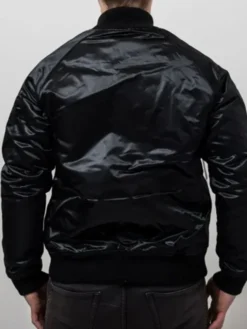 Alternative view of Charlotte Hornets Tonal Black Varsity Jacket