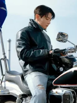 Calvin Klein Leather Jungkook Jacket