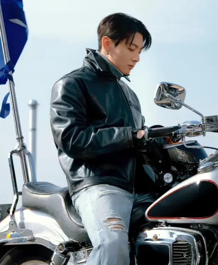 Calvin Klein Leather Jungkook Jacket