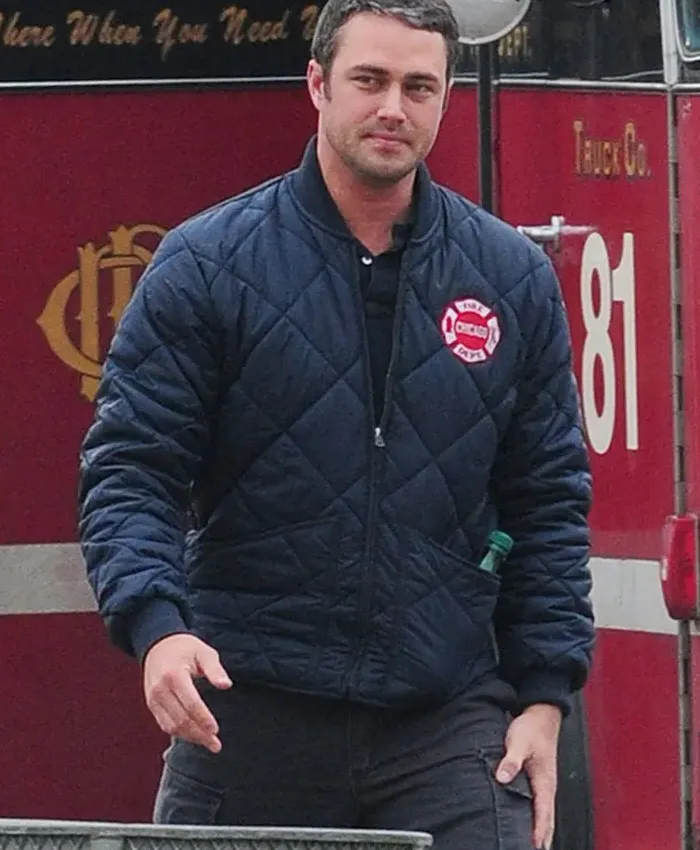Chicago P.D. Blue Kelly Severide Quilted Jacket