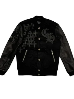 Chrome Heart Letterman Varsity Jacket