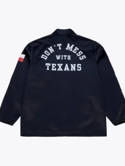 Alternative view of Houston Texans Navy Coaches Jacket