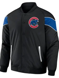 Darius Rucker Chicago Cubs Black Baseball Raglan Jacket