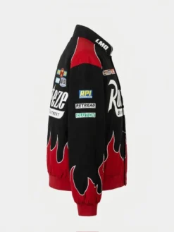Lightning McQueen inspired Cars racing jacket with iconic flame graphics and sporty styling