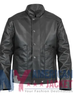 Divergent Theo James Black Leather Jacket