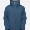 Downpour Mountain Waterproof Rab Jacket Blue