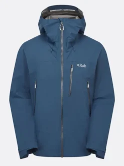 Downpour Mountain Waterproof Rab Jacket Blue